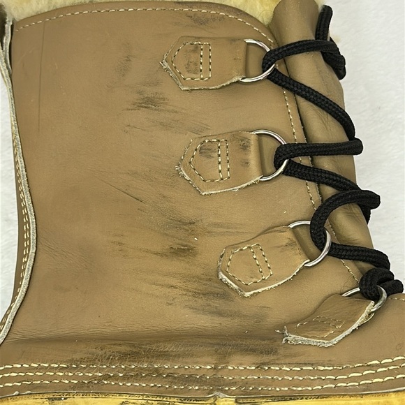 SOREL Men’s Caribou Fleece-trimmed Nubuck and Rubber Snow Boots 11 - Picture 10 of 15